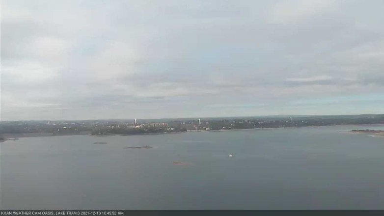Lake Travis webcam, December 13, 2021 10:45 AM CT