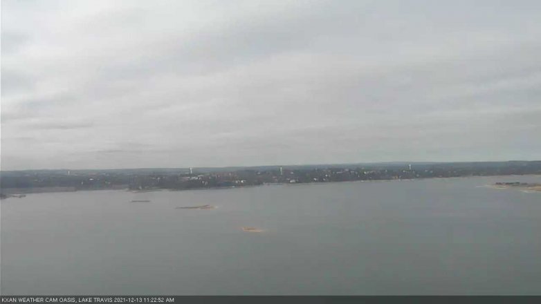 Lake Travis webcam, December 13, 2021 11:25 AM CT