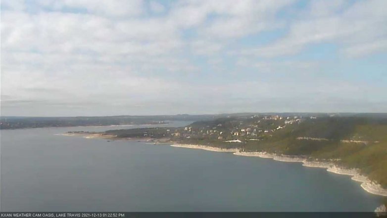 Lake Travis webcam, December 13, 2021 1:25 PM CT