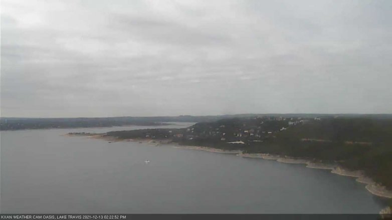 Lake Travis webcam, December 13, 2021 2:25 PM CT