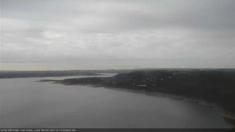 Lake Travis webcam, December 13, 2021 3:00 PM CT
