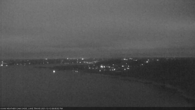Lake Travis webcam, December 13, 2021 6:00 PM CT