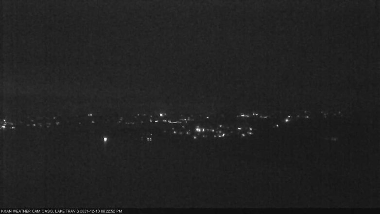 Lake Travis webcam, December 13, 2021 6:25 PM CT