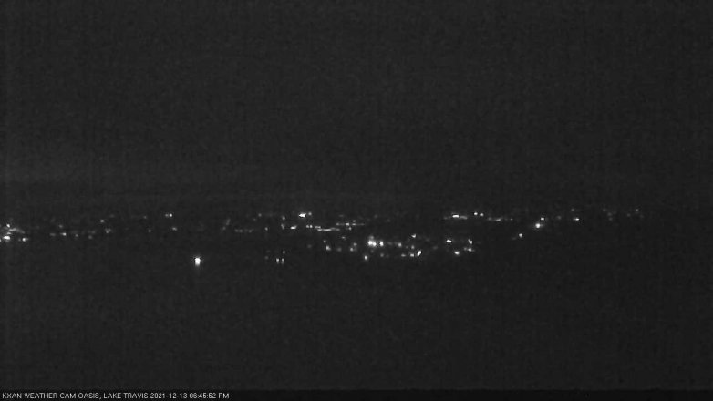 Lake Travis webcam, December 13, 2021 6:45 PM CT