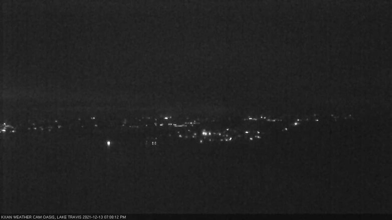 Lake Travis webcam, December 13, 2021 7:00 PM CT