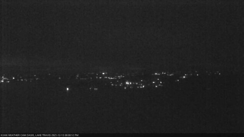 Lake Travis webcam, December 13, 2021 8:00 PM CT