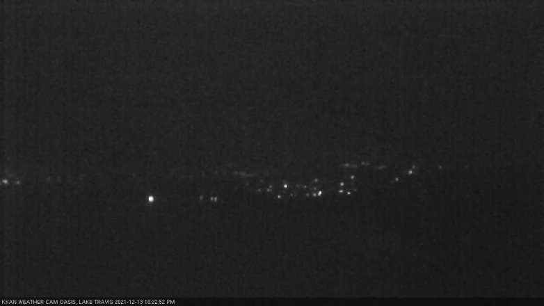 Lake Travis webcam, December 13, 2021 10:25 PM CT