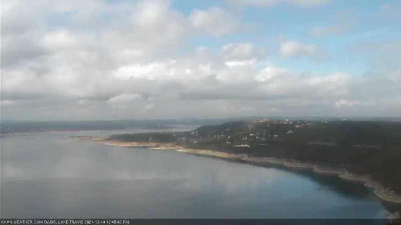 Lake Travis webcam, December 14, 2021 12:45 PM CT