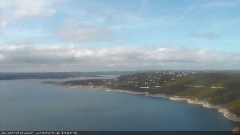 Lake Travis webcam, December 14, 2021 1:45 PM CT