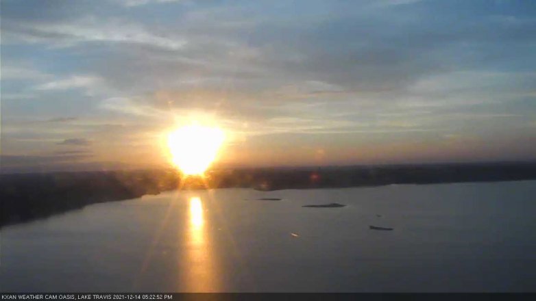 Lake Travis webcam, December 14, 2021 5:25 PM CT