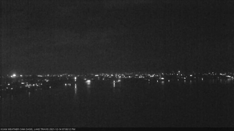 Lake Travis webcam, December 14, 2021 7:00 PM CT