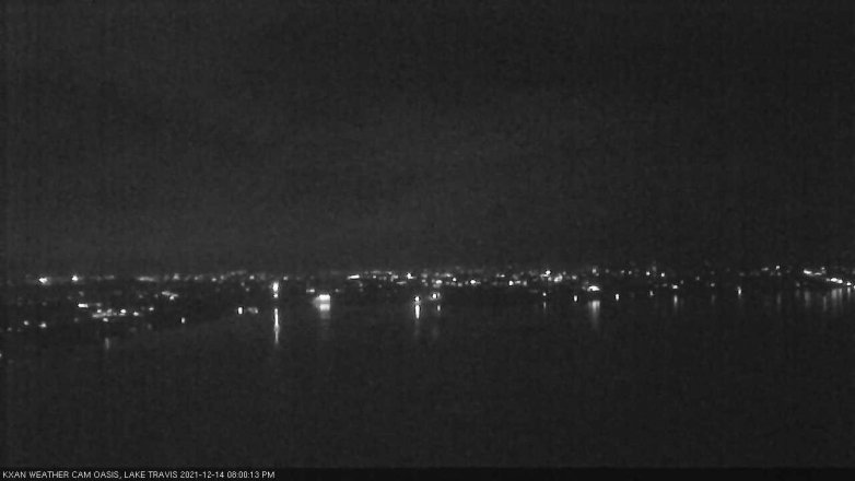 Lake Travis webcam, December 14, 2021 8:00 PM CT