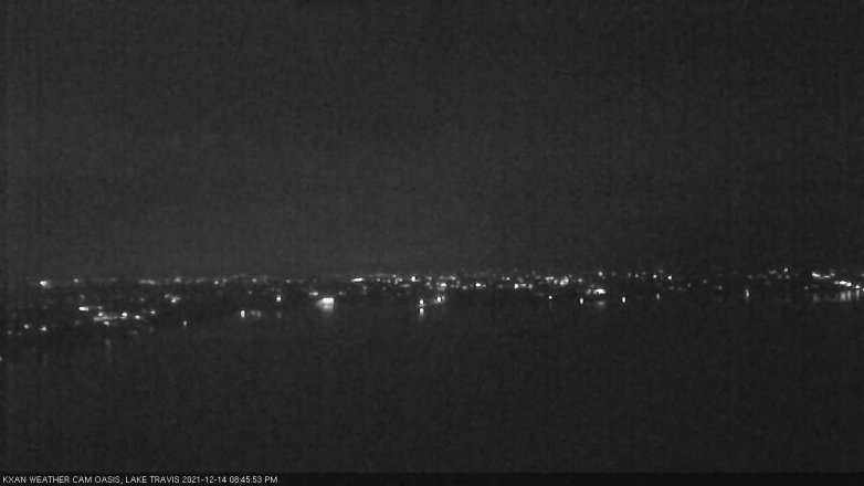 Lake Travis webcam, December 14, 2021 8:45 PM CT