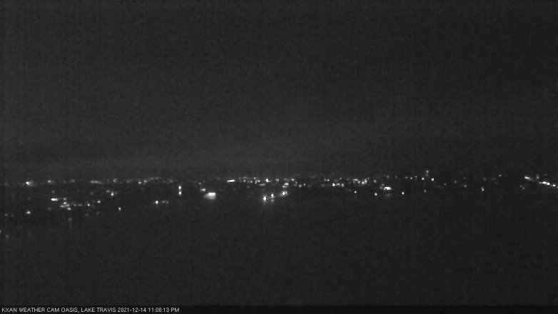 Lake Travis webcam, December 14, 2021 11:00 PM CT