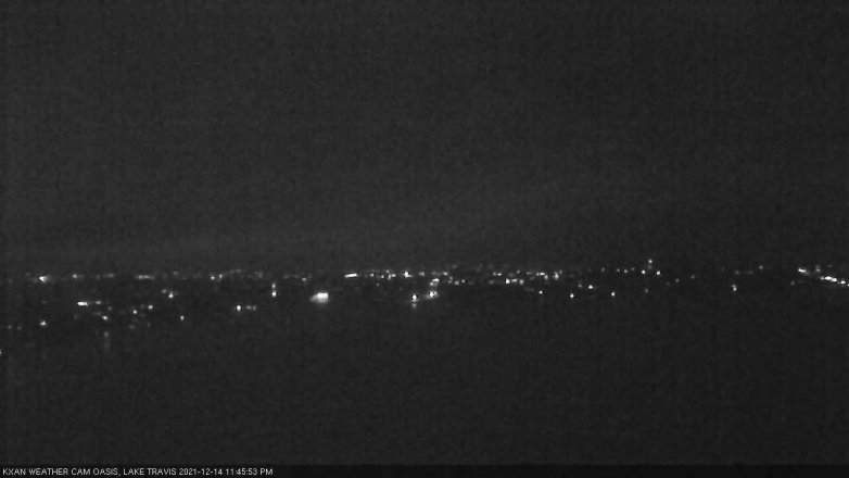 Lake Travis webcam, December 14, 2021 11:45 PM CT