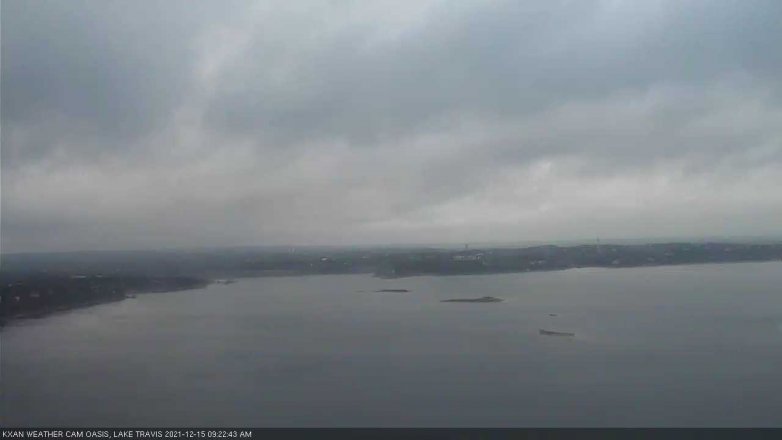 Lake Travis webcam, December 15, 2021 9:25 AM CT