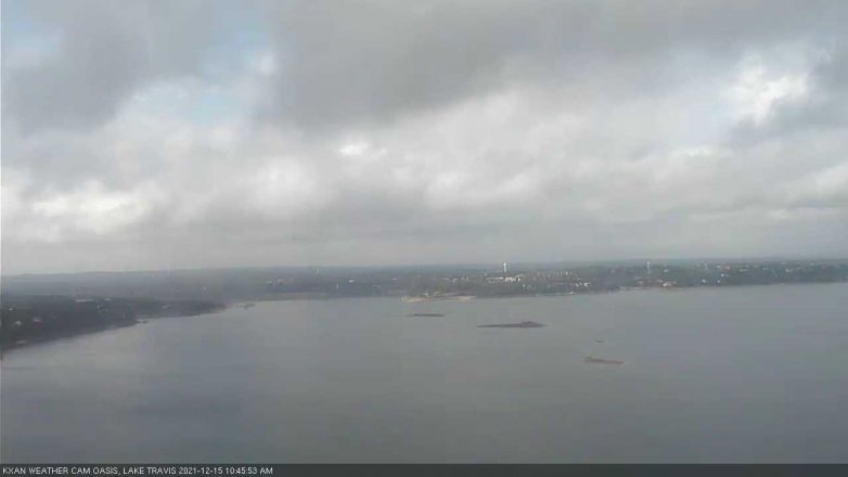 Lake Travis webcam, December 15, 2021 10:45 AM CT