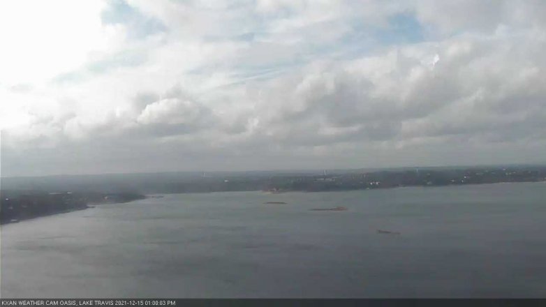 Lake Travis webcam, December 15, 2021 1:00 PM CT