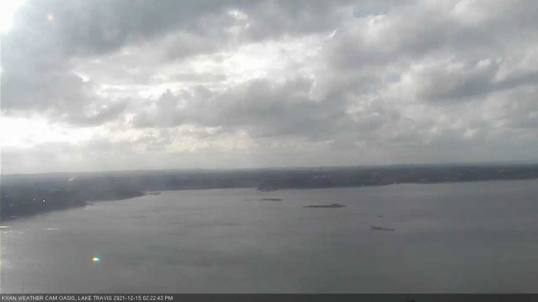 Lake Travis webcam, December 15, 2021 2:25 PM CT