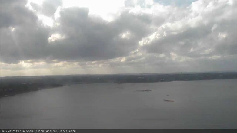 Lake Travis webcam, December 15, 2021 3:00 PM CT