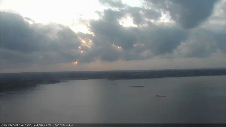 Lake Travis webcam, December 15, 2021 5:25 PM CT