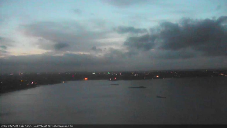 Lake Travis webcam, December 15, 2021 6:00 PM CT