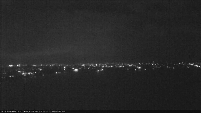 Lake Travis webcam, December 15, 2021 6:45 PM CT