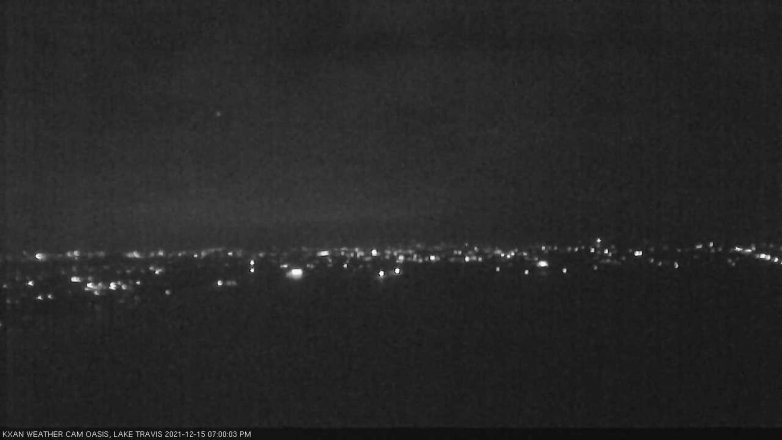 Lake Travis webcam, December 15, 2021 7:00 PM CT