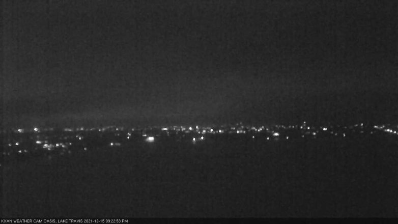 Lake Travis webcam, December 15, 2021 9:25 PM CT