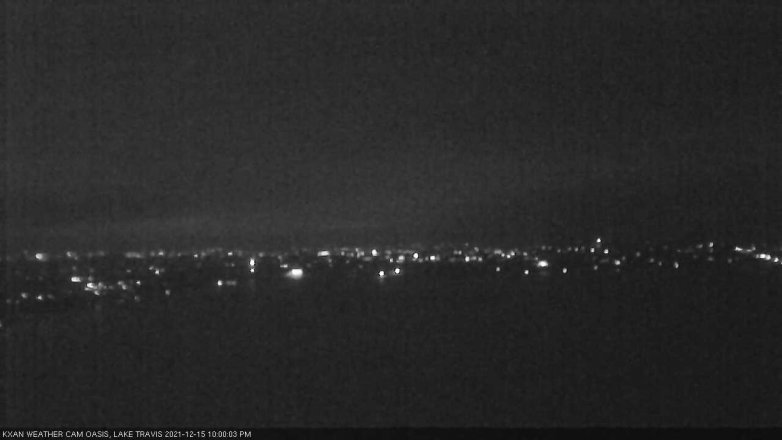 Lake Travis webcam, December 15, 2021 10:00 PM CT