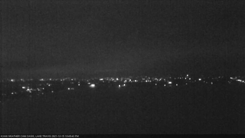 Lake Travis webcam, December 15, 2021 10:45 PM CT