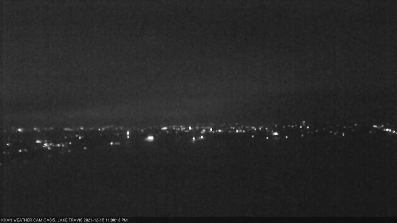Lake Travis webcam, December 15, 2021 11:00 PM CT