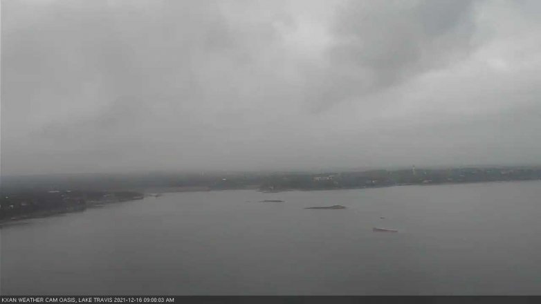 Lake Travis webcam, December 16, 2021 9:00 AM CT