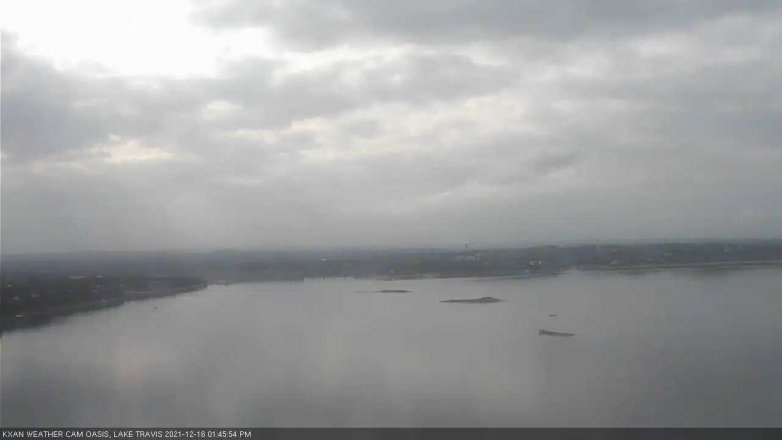 Lake Travis webcam, December 16, 2021 1:45 PM CT