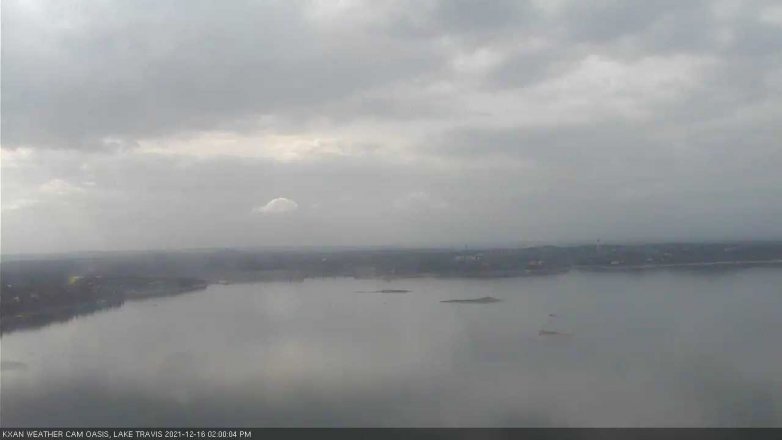 Lake Travis webcam, December 16, 2021 2:00 PM CT