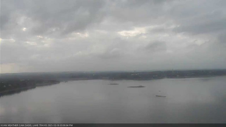 Lake Travis webcam, December 16, 2021 3:00 PM CT