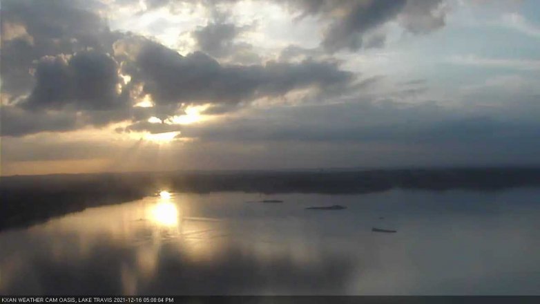 Lake Travis webcam, December 16, 2021 5:00 PM CT