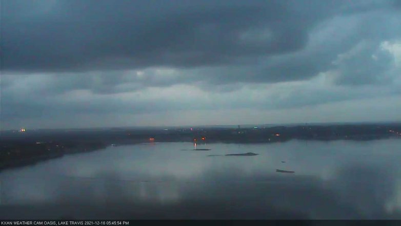 Lake Travis webcam, December 16, 2021 5:45 PM CT