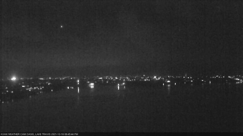 Lake Travis webcam, December 16, 2021 6:45 PM CT