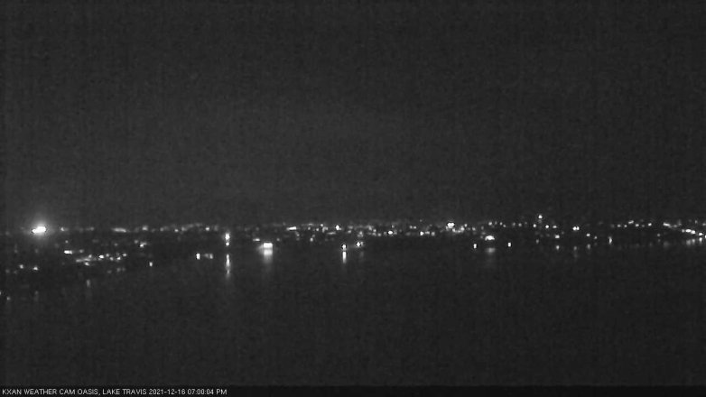 Lake Travis webcam, December 16, 2021 7:00 PM CT