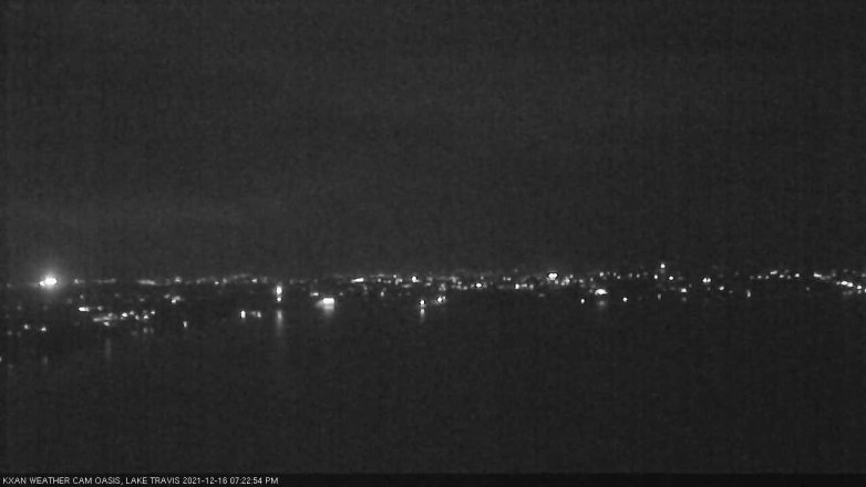 Lake Travis webcam, December 16, 2021 7:25 PM CT