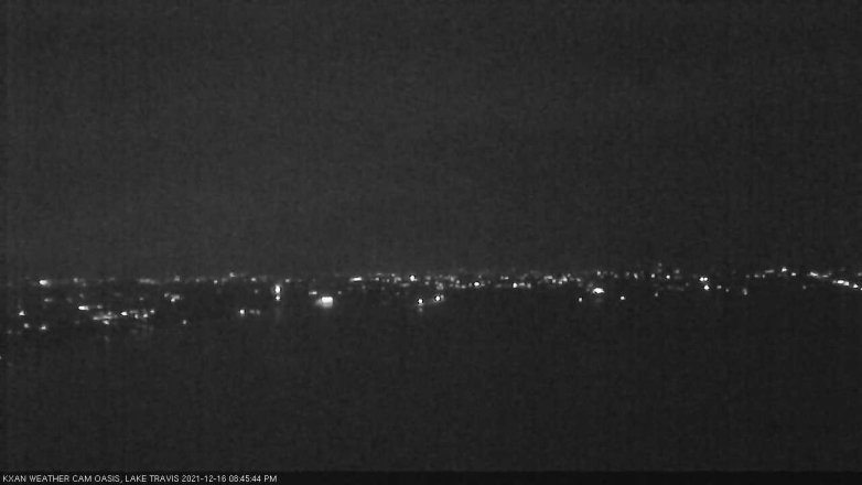 Lake Travis webcam, December 16, 2021 8:45 PM CT