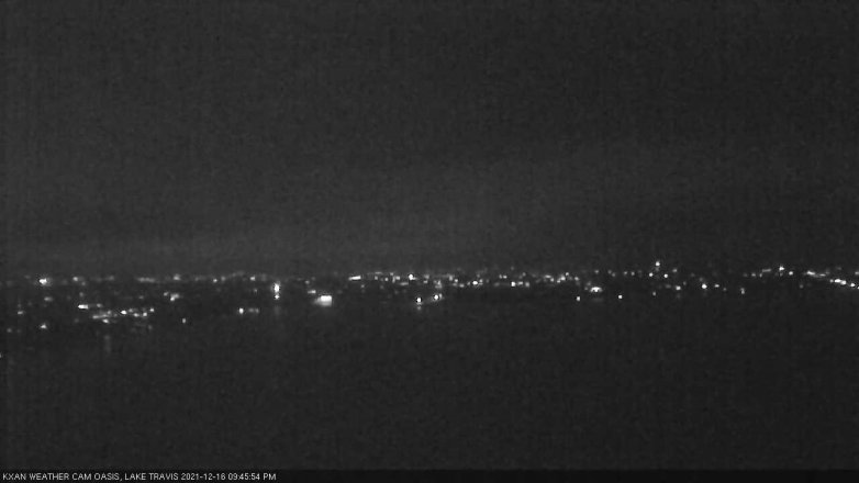 Lake Travis webcam, December 16, 2021 9:45 PM CT