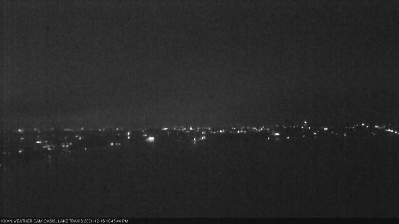 Lake Travis webcam, December 16, 2021 10:45 PM CT