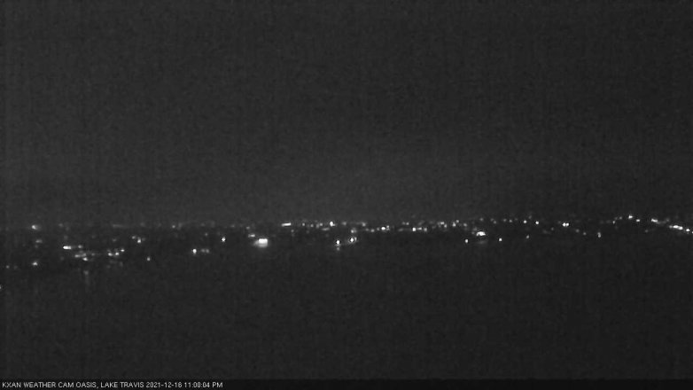 Lake Travis webcam, December 16, 2021 11:00 PM CT