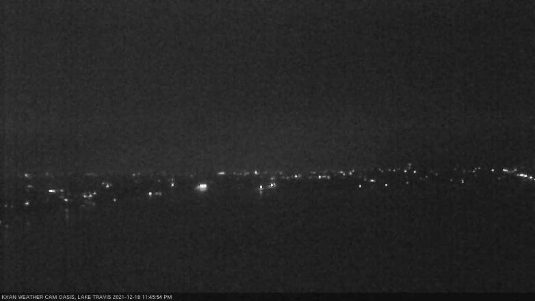 Lake Travis webcam, December 16, 2021 11:45 PM CT