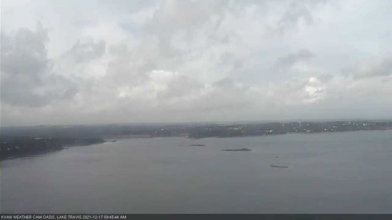 Lake Travis webcam, December 17, 2021 9:45 AM CT