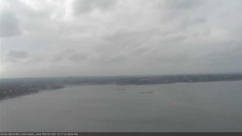 Lake Travis webcam, December 17, 2021 1:45 PM CT
