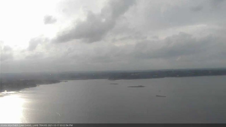 Lake Travis webcam, December 17, 2021 3:25 PM CT