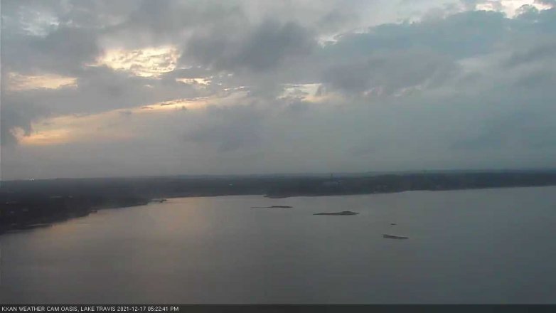 Lake Travis webcam, December 17, 2021 5:25 PM CT
